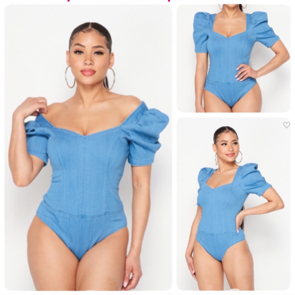 Denim bodysuit - Picture 2 of 2